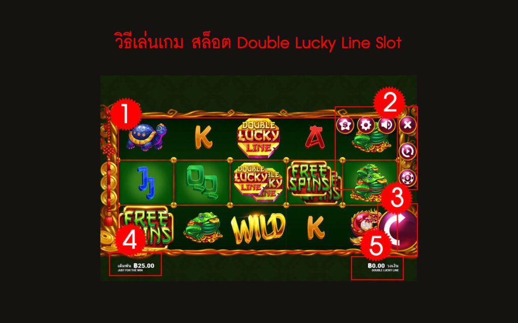 กฎกติกา วิธีเล่นสล็อต Double Lucky Line Slot