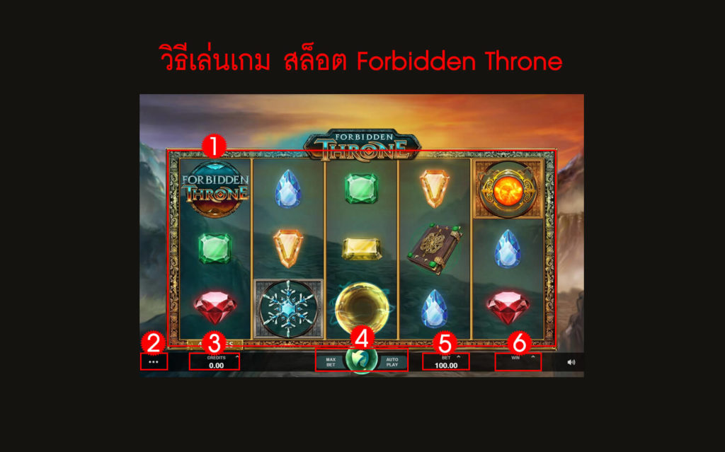กฎกติกาวิธีเล่นสล็อต Forbidden Throne Slot