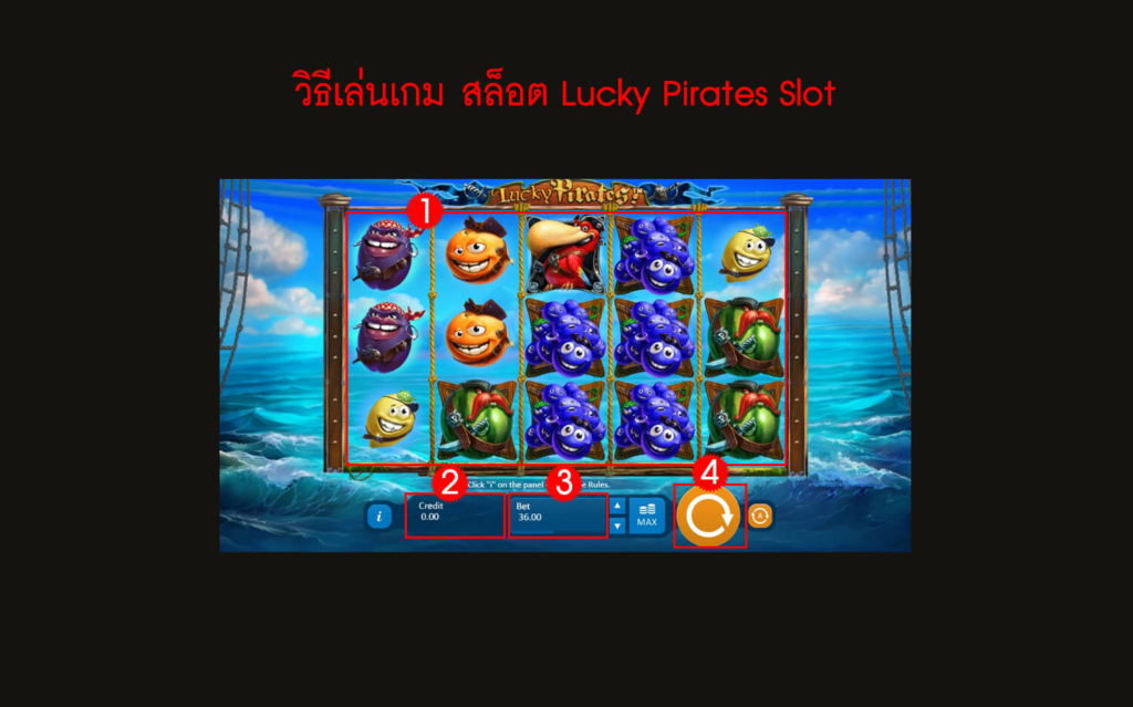 กฎกติกา วิธีเล่นเกมสล็อต Lucky Pirates