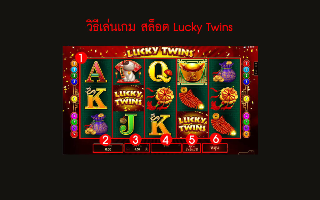 กฎกติกา วิธีเล่นสล็อต Lucky Twins Slot