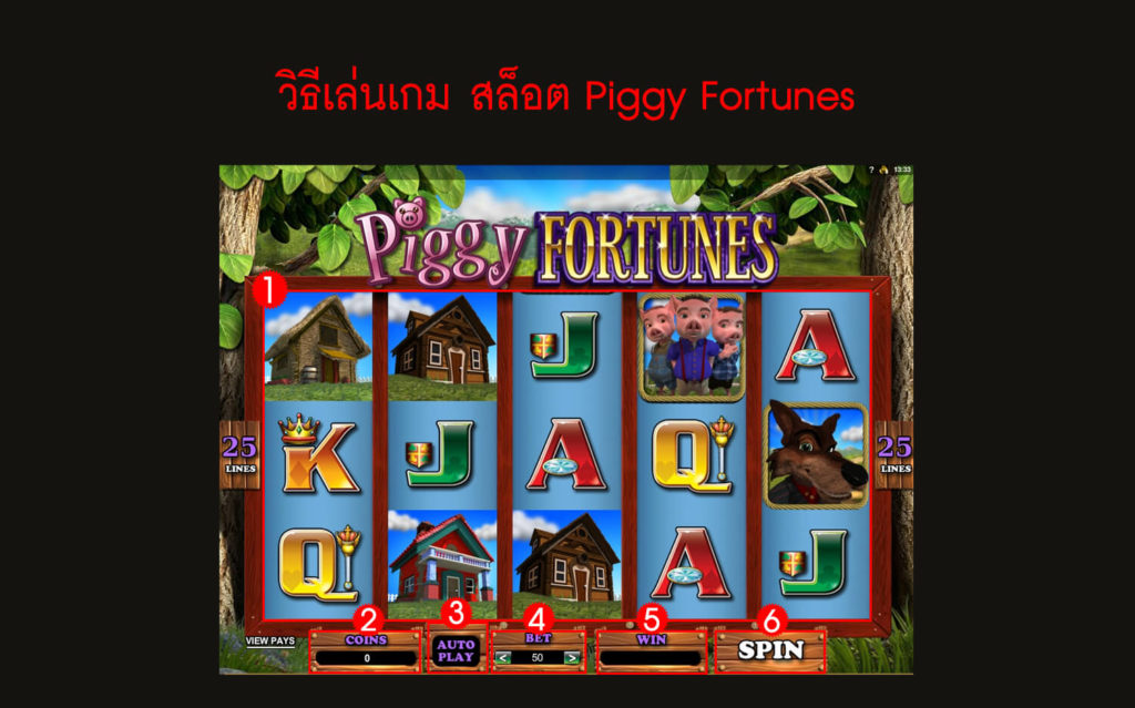 กฎกติกา วิธีเล่น สล็อต Piggy Fortunes Slot