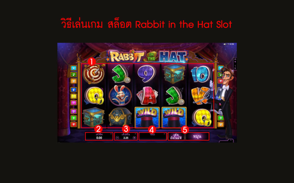 กฎกติกา วิธีเล่นสล็อต Rabbit in the Hat Slot