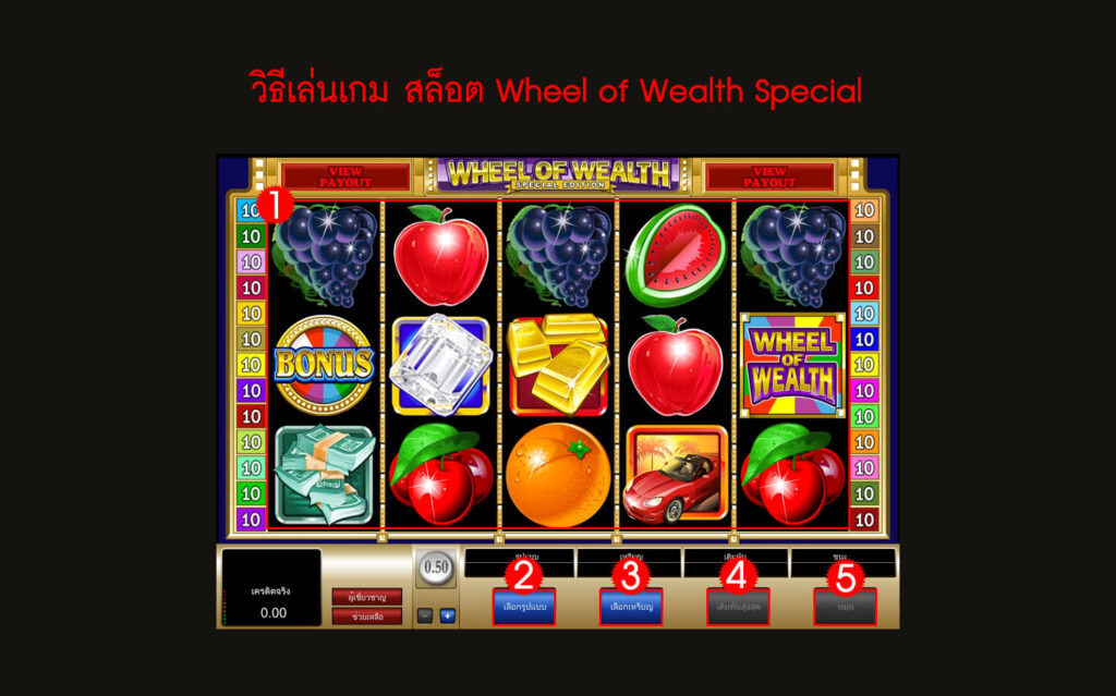 กฎกติกา วิธีเล่นสล็อต Wheel of Wealth Special Edition Slot
