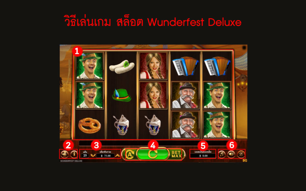 กฎกติกา วิธีเล่นสล็อต Wunderfest Deluxe Slot